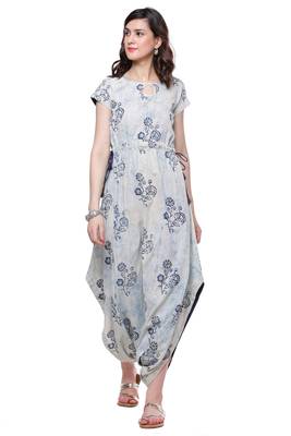 Indigo printed cotton kurtis 2