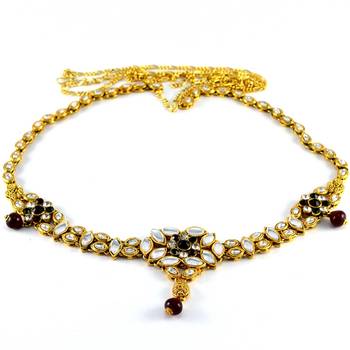 Gold Crystal waist-belt 1