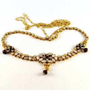 Gold Crystal waist-belt 2