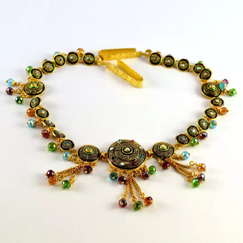 Gold Crystal Waist-Belt