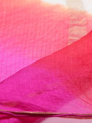 Magenta Printed Silk Saree With Blouse 3