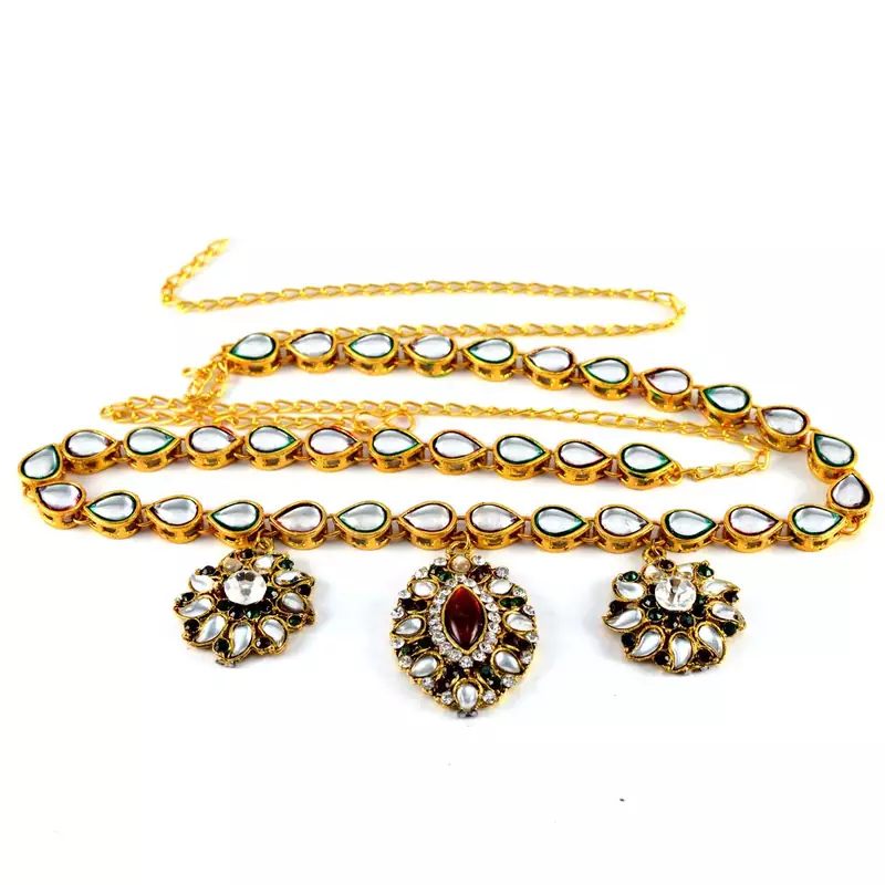 Gold Crystal Waist-Belt