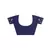 Navy blue embroidered faux georgette saree with blouse