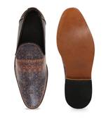 KANVAS Men's  Blue TPR Sole Material Loafers Shoe