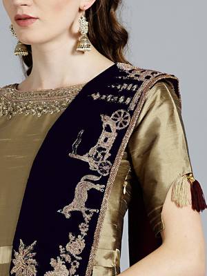 Chhabra 555 Gold embroidered dupion silk embroidered kurtis 5