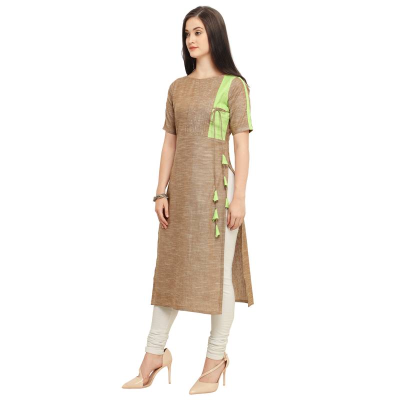 chocolate colour kurti