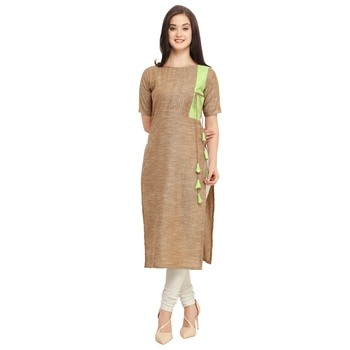 chocolate colour kurti