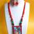 Deer Madhubani Handpainted Necklace Set