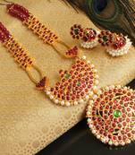 Beautiful Kemp Green Designer Necklace Set