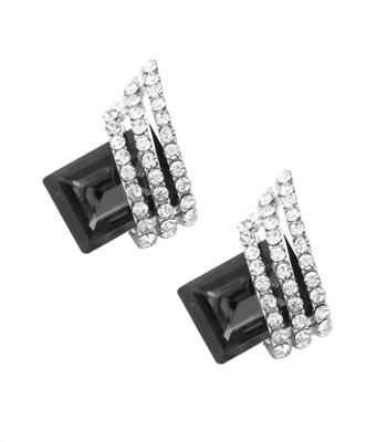 Black crystal studs 3