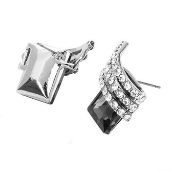 Black crystal studs 4