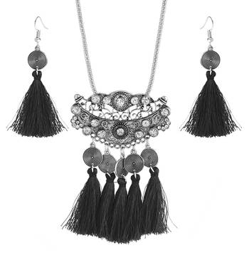 Black cubic zirconia necklaces 1