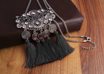 Black cubic zirconia necklaces 4