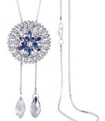 Blue crystal necklace sets