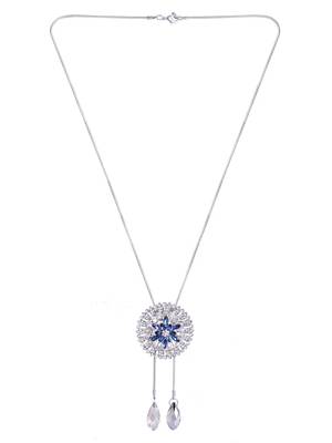 Blue crystal necklace sets 2