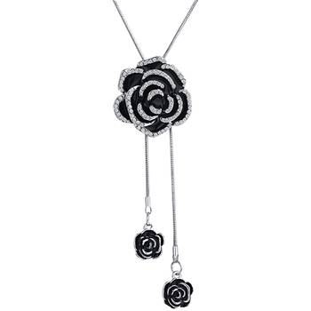 Black cubic zirconia necklace sets 2