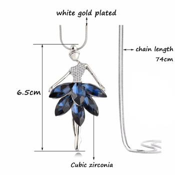 Blue crystal necklace sets 3