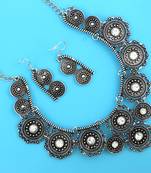 Silver cubic zirconia necklace sets
