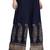 Navy Blue Color Gold Print Plazo
