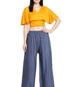 Grey Color Plain Sarara Plazo