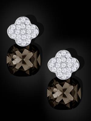 Black crystal studs 1