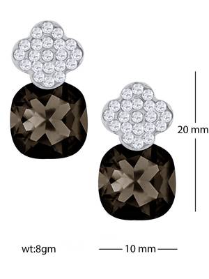 Black crystal studs 3