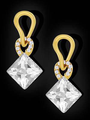 White crystal studs 1