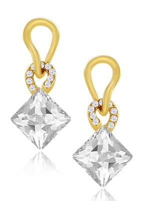 White crystal studs 2