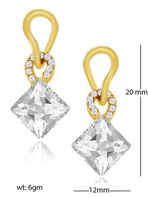White crystal studs 3