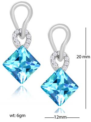 Green crystal studs 3