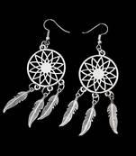 Silver turquoise danglers drops