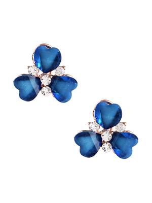 Blue crystal studs 2