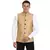 Golden Banarasi Print Nehru Jacket