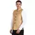 Golden Banarasi Print Nehru Jacket
