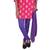 Purple Cotton Lycra Leggings & Chiffon Dupatta Set