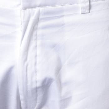 Dapper Overlap Curved Placket Beige Men'S Kurta With White Trousers 4