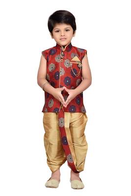 Kids Angrakha Dhoti Pant Set 1