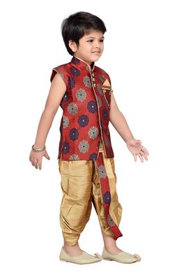 Kids Angrakha Dhoti Pant Set 2