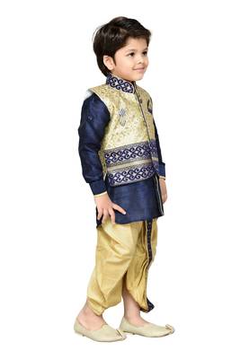 Kids Dhoti Kurta Waistcoat Set 2