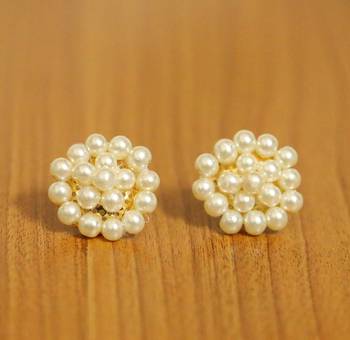 White Pearl Studs 1