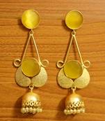 Yellow Onyx Jhumkas