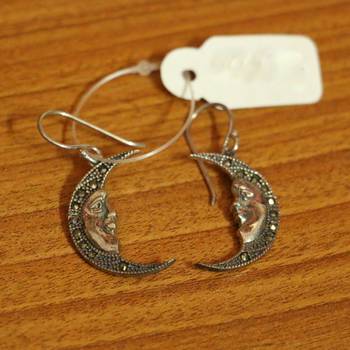 Black Cubic Zirconia Hoops 1