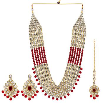 Maroon necklaces 1