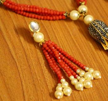 Orange Swarovski Crystal Necklace-Sets 3
