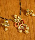 Orange Pearl Mangalsutra