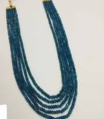 Luxurious Multi Strand Onyx Beaded Hand Crafted Necklace
