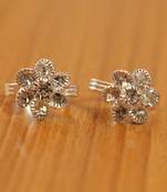 White Crystal Toe-Rings