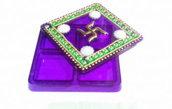 Beautiful haldi kumkum box with four compartments 1