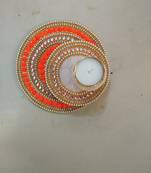 Multicolour Acyralic diwali decorations 1 Diya with T lite