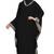 Black plain polyester abaya